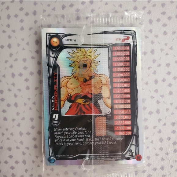 Broly LV2 DBZ card